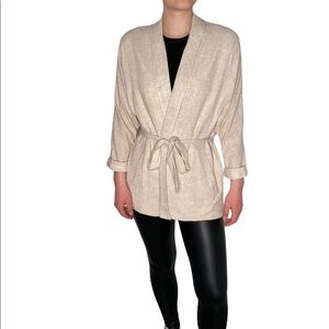 Frank & Oak Linen Blend Kimono Jacket